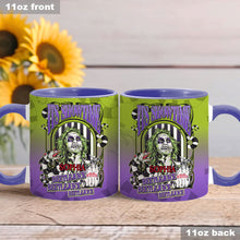 Load image into Gallery viewer, Personalized Beetlejuice Accent Mug Custom Name Halloween Gift