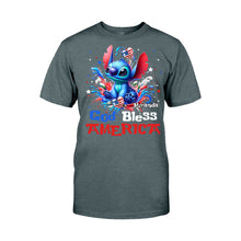 Load image into Gallery viewer, Personalized God Bless America T-Shirt & Hoodie for July 4th Gift