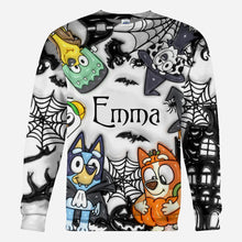 Load image into Gallery viewer, Personalized Halloween All-Over Shirt Custom Name Gift for Kids