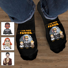 Load image into Gallery viewer, Personalized I Am Their Father Socks Custom Family Gift for Dad