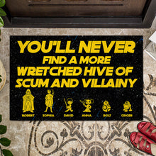 Load image into Gallery viewer, Personalized Wretched Hive Doormat Custom Name Gift