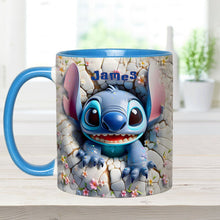 Load image into Gallery viewer, Personalized Ohana Accent Mug Custom Name Gift for Kids