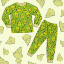 Load image into Gallery viewer, Personalized Grinch Pajama Set for Kids | Christmas Gift