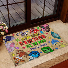 Load image into Gallery viewer, Personalized Autism Awareness Doormat with Family Name - Custom Housewarming Gift