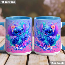 Load image into Gallery viewer, Personalized Ohana Accent Mug Custom Name Gift for Mom