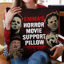 Load image into Gallery viewer, Personalized Horror Movie Support Pillow Custom Name Gift