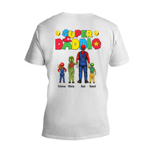 Load image into Gallery viewer, Personalized Super Daddio T-Shirt and Hoodie Gift for Dad