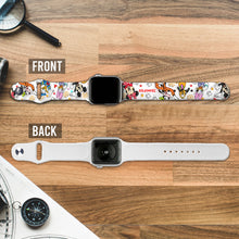 Load image into Gallery viewer, Personalized Puffy Mouse Ears Apple Watch Band Custom Name Gift