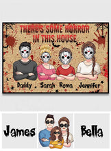 Load image into Gallery viewer, Personalized Halloween Horror Family Doormat Custom Name Gift