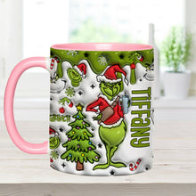 Load image into Gallery viewer, Personalized Grinch Accent Mug Custom Name Gift for Christmas