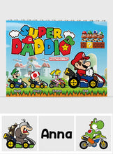 Load image into Gallery viewer, Personalized Super Dad Building Brick Block Gift for Father's Day