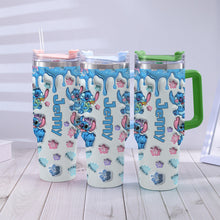 Load image into Gallery viewer, Personalized Ohana Tumbler with Handle Custom Name Gift for Family