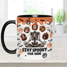 Load image into Gallery viewer, Personalized Stay Spooky Accent Mug Custom Name Gift