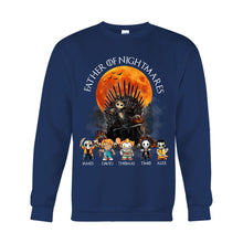 Load image into Gallery viewer, Personalized Father T-Shirt and Hoodie with 4 Character Design