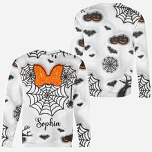 Load image into Gallery viewer, Personalized Halloween All Over Shirt Custom Name Gift