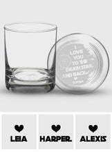 Load image into Gallery viewer, Personalized Engraved Whiskey Glass Custom Love Message Gift