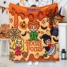 Load image into Gallery viewer, Personalized Hocus Pocus Blanket Custom Name Gift for Halloween