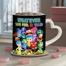 Load image into Gallery viewer, Personalized Heart Handle Mug Custom Name Gift for Loved Ones