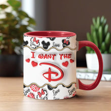 Load image into Gallery viewer, Personalized Accent Mug with Custom Name for Valentine's Day Gift