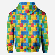 Load image into Gallery viewer, Personalized Fun Kids All Over Shirt with Name – Eat Sleep Build Repeat