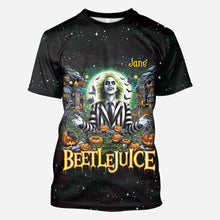 Load image into Gallery viewer, Personalized Beetlejuice All Over Shirt Custom Name Halloween Gift