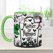 Load image into Gallery viewer, Personalized Nightmare Accent Mug with Custom Names for Mom