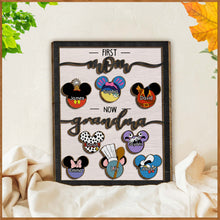 Load image into Gallery viewer, Personalized Grandma Mouse Ears 2 Layered Wood Sign Gift