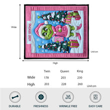Load image into Gallery viewer, Personalized Grinch Christmas Quilt Custom Name Gift for Kids