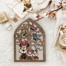 Load image into Gallery viewer, Personalized Best Nana Ever Mouse Ears 2-Layered Wood Sign Gift