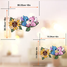 Load image into Gallery viewer, Personalized Sunflower Suncatcher Ornament Custom Names Gift for Anniversaries