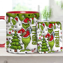 Load image into Gallery viewer, Personalized Grinch Accent Mug Custom Name Gift for Christmas