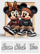 Load image into Gallery viewer, Personalized 2-Layered Wood Sign Custom Name Couples Gift
