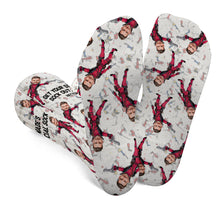 Load image into Gallery viewer, Personalized Funny Socks Custom Face Gift for Nerds