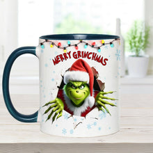 Load image into Gallery viewer, Personalized Merry Grinchmas Accent Mug Custom Name Gift