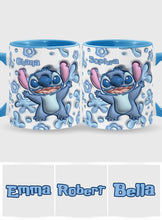 Load image into Gallery viewer, Personalized Ceramic Accent Mug Ohana Design Custom Name Gift