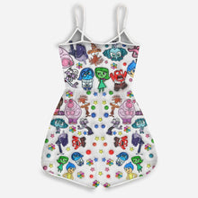 Load image into Gallery viewer, Personalized All the Feels Romper for Women - Cute Cotton Spandex Gift