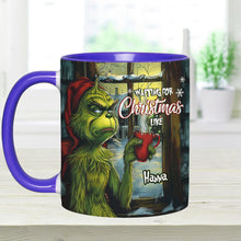 Load image into Gallery viewer, Personalized Grinch Accent Mug Custom Name Christmas Gift