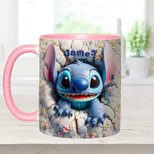 Load image into Gallery viewer, Personalized Ohana Accent Mug Custom Name Gift for Kids