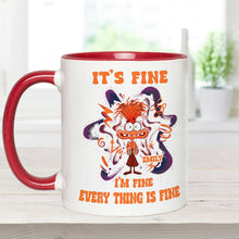 Load image into Gallery viewer, Personalized Accent Mug Cute Anxiety Design Gift for Graduation