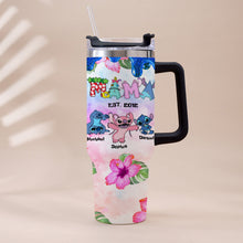 Load image into Gallery viewer, Personalized Ohana Tumbler with Handle Custom Name Gift for Mom