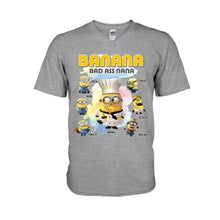 Load image into Gallery viewer, Personalized Banana Nana T-shirt Custom Gift for Grandma