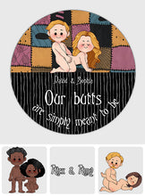 Load image into Gallery viewer, Personalized Round Rug Custom Couple Design Unique Home Decor