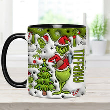 Load image into Gallery viewer, Personalized Grinch Accent Mug Custom Name Gift for Christmas