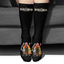 Load image into Gallery viewer, Personalized Best Dad Ever Socks Custom Name Gift for Dad