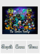 Load image into Gallery viewer, Personalized Halloween Mouse Wall Tapestry Custom Family Name Decor