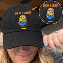 Load image into Gallery viewer, Personalized One In A Minion Embroidered Cap Gift for Kids