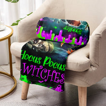 Load image into Gallery viewer, Personalized Witches Blanket Custom Name Halloween Gift