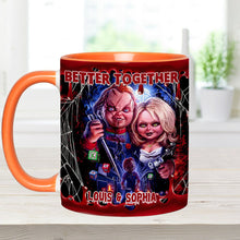 Load image into Gallery viewer, Personalized Chucky & Tiffany Accent Mug Custom Name Gift