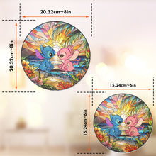 Load image into Gallery viewer, Personalized Ohana Suncatcher Ornament for Couples - Romantic Sunset Home Decor