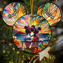 Load image into Gallery viewer, Personalized Romantic Mouse Couple Acrylic Ornament for Christmas